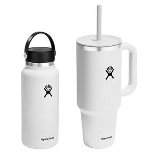 NIB Hydro Flask Essential Hydration Set - White